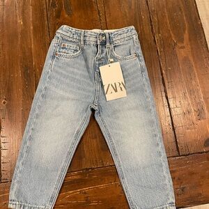 Zara Sky Blue Denim Pants
